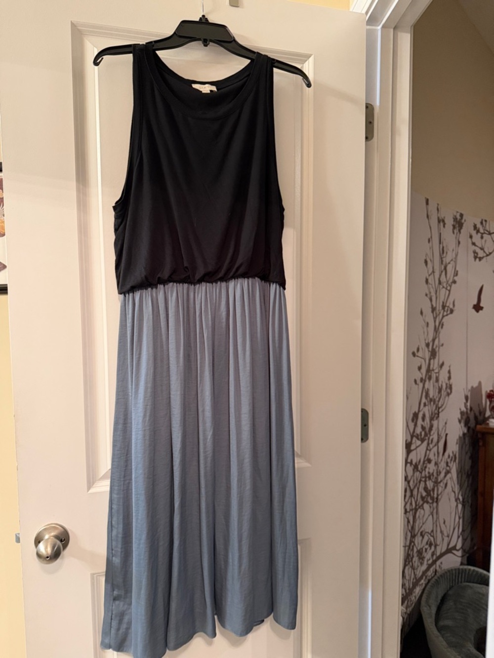 LOFT Outlet Mixed Media Midi Dress